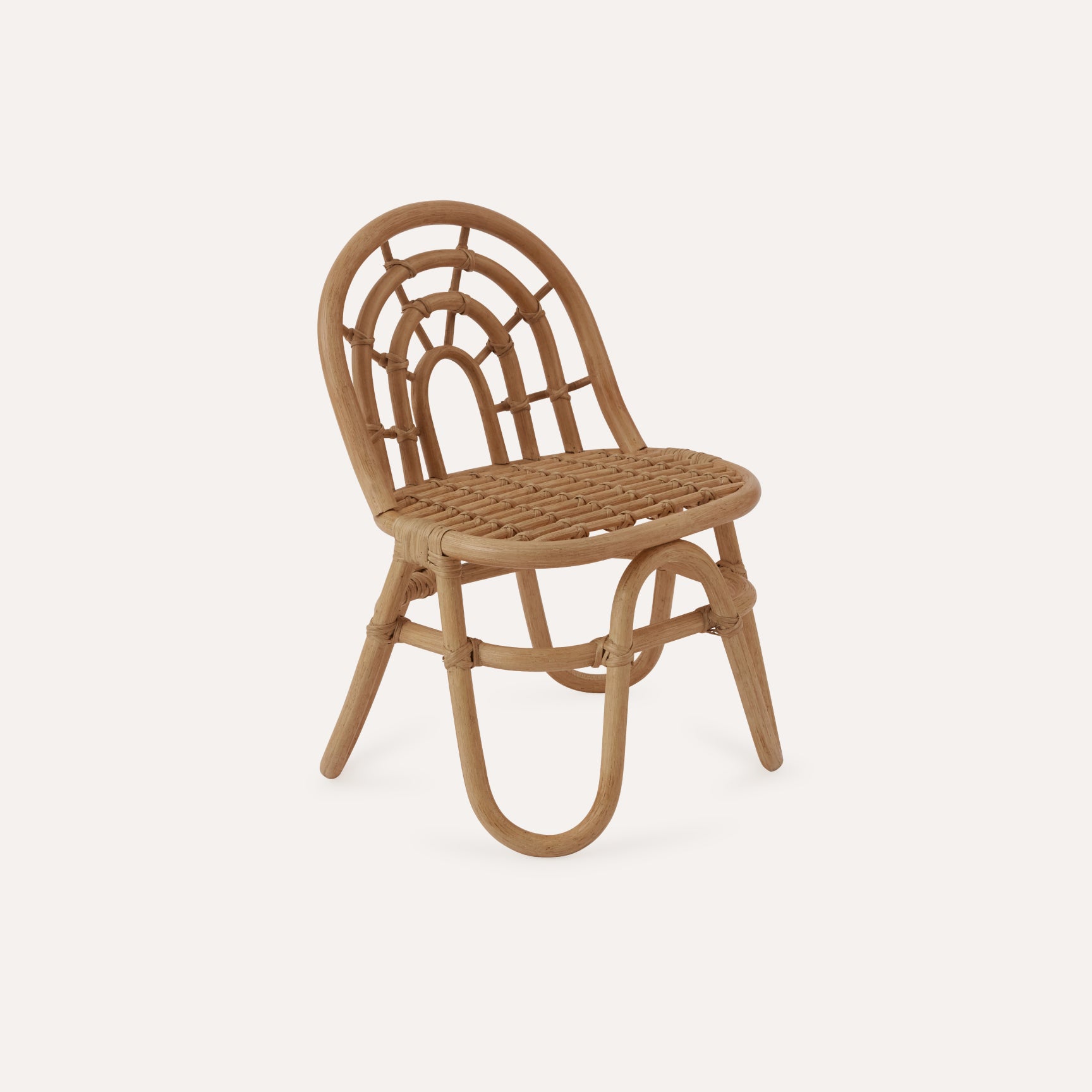 Arched Back Rattan Chair