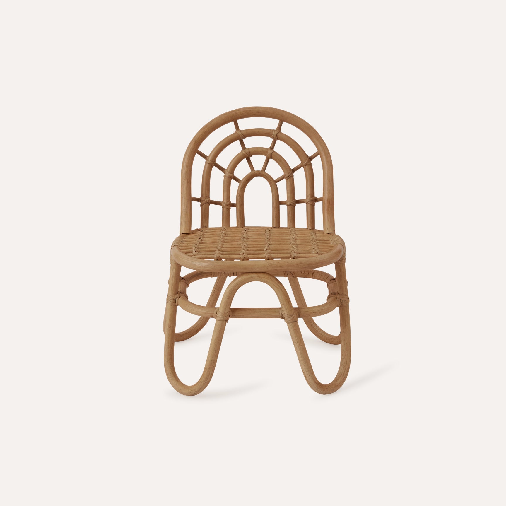 Arched Back Rattan Chair